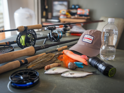 Tackle checklist for a 12-hour overnight shore session in exposed cove conditions