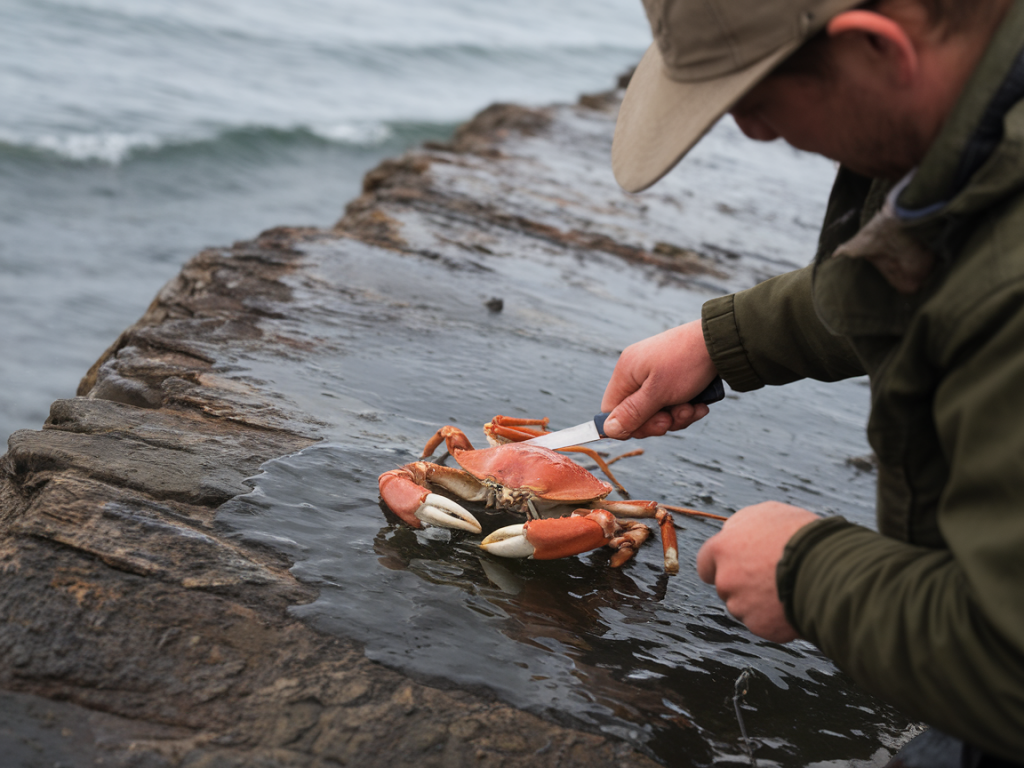 Exact peeler crab timing and bait prep to trigger double-figure rays on slippery tidal ledges
